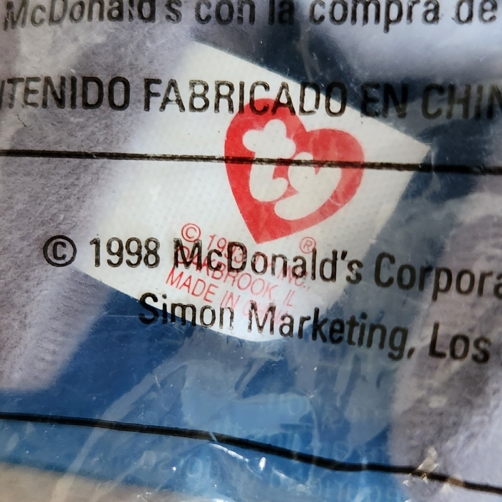 🐻 Ty Beanie Baby “Mel” – McDonald’s Exclusive 1998, Still Sealed - Picture 5 of 11